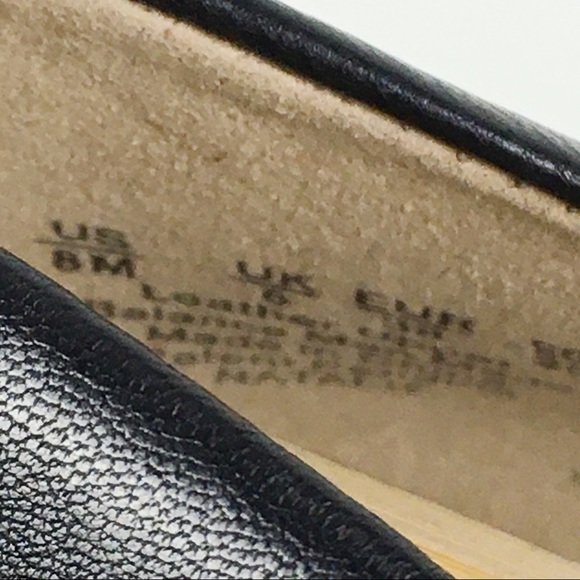 NEW Naturalizer Black Leather Natalie Heels Pump 8 - Picture 11 of 12